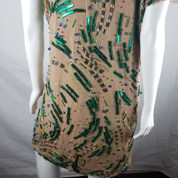 Lanvin Paris Hand Beaded Tee Shirt Dress Rare!WOW - Picture 5 of 8